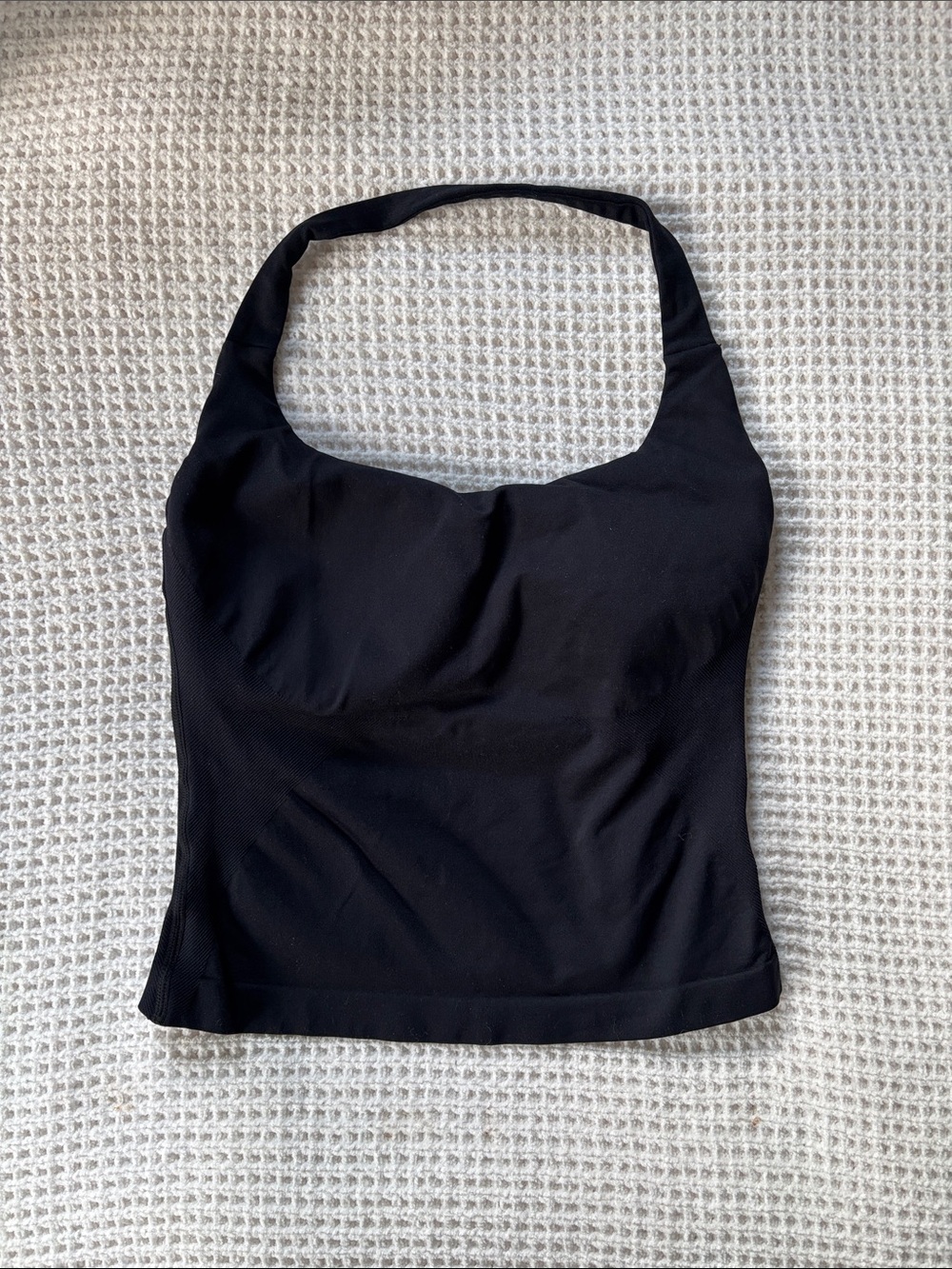 Black Halter Tank Top - Women